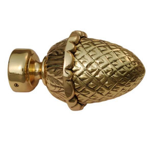 Embouts décoratifs pour tringles à rideaux en laiton, design moderne, forme boule, écologiques, pour accessoires de stores de salon - Product Image 1