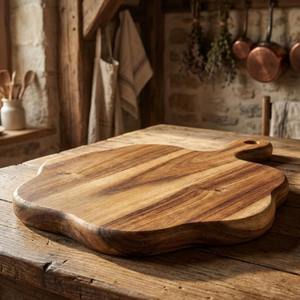 Planche à découper en bois d'acacia avec rainure pour jus, planche à charcuterie en bois, supports vierges pour gravure laser, stock local aux États-Unis, réduction tarifaire - Product Image 3