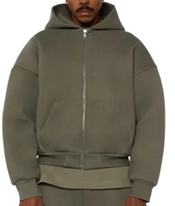 Bulk Wholesale Solid Color Heavy Casual 100 Cotton Custom <b>Tracksuit</b> 500 GSM Men's <b>Plain</b> <b>Tracksuit</b> for Men Baggy - Product Image 6