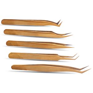 Pince à épiler professionnelle pour extensions de cils, écologique, à forte adhérence, sans interstices, marque privée, idéale pour isoler les cils naturels - Product Image 1