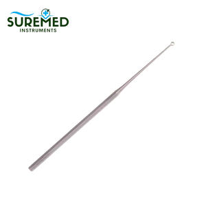Curette auriculaire Buck en acier inoxydable, droite et à bout émoussé, instrument chirurgical manuel ORL pour usage hospitalier - Product Image 5