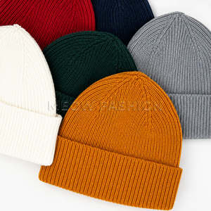 Lot de bonnets unisexes en acrylique tricoté côtelé épais avec revers, pour l'hiver, personnalisables avec logo, en provenance du Bangladesh, en liquidation, vente en gros - Product Image 6