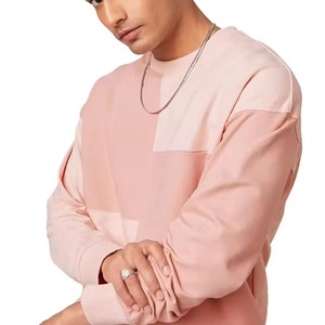 Sweat-shirt homme surdimensionné premium 100% coton molletonné, col rond, logo personnalisé, sweat-shirts basiques pour homme - Product Image 4