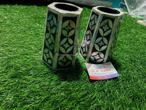 เตาเผาบาคูร์มุกแท้ทำมือสไตล์โมเดิร์น ที่วางธูปแบบอาหรับสุดหรู ของตกแต่งระดับพรีเมียมสำหรับเทศกาลรอมฎอนและอีด - Product Image 3