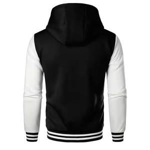 Chaqueta universitaria de béisbol OEMODM de alta calidad, con logotipo bordado en chenilla personalizado, chaqueta Letterman de lana gruesa y cálida para hombre. - Product Image 3
