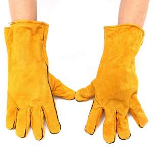 Custom Logo Safety Welding Gloves Durable Customizable <b>Heat</b> Resistance Welding Gloves <b>Heat</b>-resistant Welding - Product Image 3