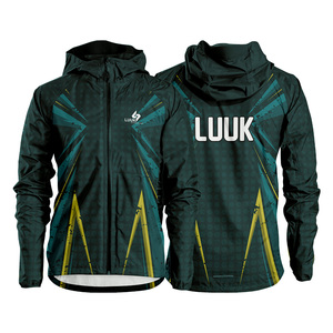 Custom Printed Hooded Streetwear Windbreaker <b>Jacket</b> for <b>Men</b> with Zipper Closure Waterproof Eco Friendly Breathable 100% Nylon - Product Image 4