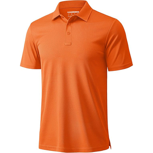 Polo de golf coupe décontractée en mélange de coton doux, tissu respirant, infroissable, entretien facile, col classique - Product Image 2