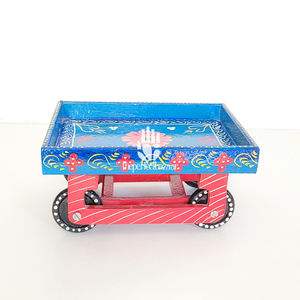 Chariot décoratif en bois Theperfectbazaar - Product Image 3