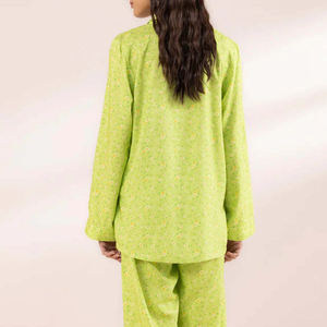 Elegante Conjunto de Pijama de Dos Piezas de Algodón para Mujer, Ropa de Dormir de Manga Larga, Ropa de Casa, Logotipo Personalizado, Fabricante Mayorista OEM - Product Image 6