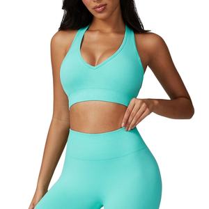 Best Selling Women Sports <b>Bra</b> High Quality Yoga <b>Bra</b> Soft Comfortable <b>Stretch</b> Fabric Gym Training Running Fitness Sports Wear - Product Image 1