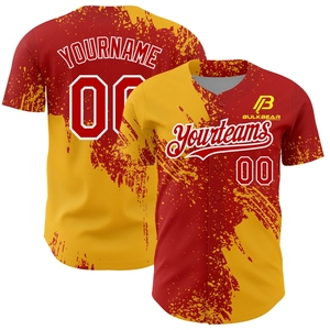 Camiseta de Béisbol Personalizada BULKBEAR, Diseño con Salpicaduras en Morado y Verde Azulado, Uniforme de Softbol Transpirable, Ropa Deportiva de Moda para Hombre Adulto - Product Image 4