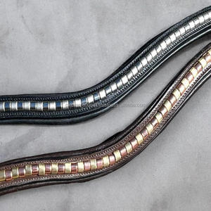 Diseño superior Fancy Clincher Chain Decorativo Todas las formas canal vacío cuero caballo ceja banda con vaca suave acolchado y costura - Product Image 5