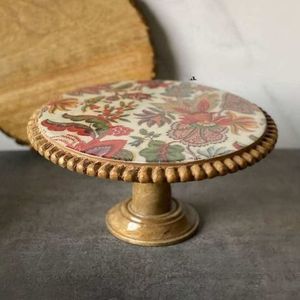 Handmade Round Enamel Cake Platter Dishwasher <b>Safe</b> - Product Image 3