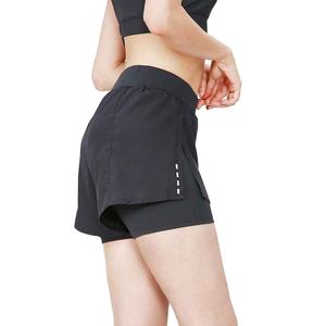 Shorts de sport taille haute en polyester pour femme, respirants et extensibles, parfaits pour la randonnée, l'aventure, le fitness et la course à pied - Product Image 5