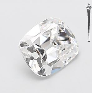 Diamante Cultivado en Laboratorio con Certificación IGI, 1.50 CT, Forma Alargada, Color D, Claridad VVS2, Corte Cojín, Modelo SV-1092-B, ROYAL GEMS - Product Image 3