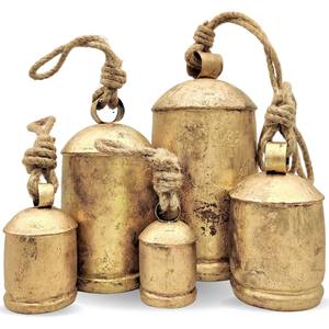 Juego de Campanas de Metal de Diseño Moderno, 3 Campanas Armoniosas para Árbol de Navidad, Decoración Rústica Ecológica Hecha a Mano para el Hogar, Proveedor de Tamaños Personalizados - Product Image 5