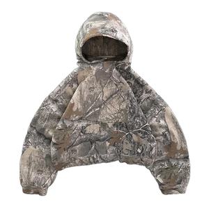 Conjunto Deportivo de Invierno para Hombre, Estilo Camuflaje, Talla Grande, con Sudadera con Capucha Térmica de Forro Polar, 2 Piezas - Product Image 5