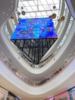 Écrans LED transparents P3.91-7.82mm pour publicité, ascenseurs, centres commerciaux, murs vidéo, vitrines intérieures, IP54