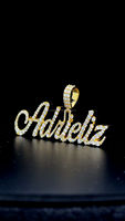 Collier personnalisé en argent sterling avec pendentif lettre serti de diamants, style hip-hop, pendentif initial, breloques fines, unisexe