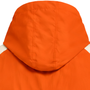 Mens <b>Orange</b> Neutral Colorblock Windbreaker <b>Hoodie</b> Lightweight Quarter Zip Pullover Jacket Outdoor Running Sports Casual Top - Product Image 4