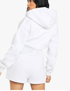 Sudadera con Capucha de Alta Calidad, Sin Cordones, Antiencogimiento, con Cierre, de Algodón Grueso, Felpa Francesa, Ropa Deportiva para Mujer, Sudadera Informal - Product Image 6