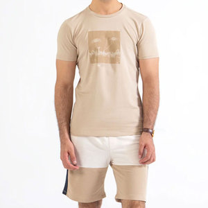 เสื้อยืดผู้ชายคอกลมแขนสั้นผ้าฝ้ายคุณภาพสูงแฟชั่นลำลองสไตล์ปากีสถาน - Product Image 2