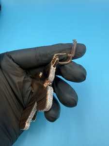 Colgante de Cruz de Moissanita Iced Out, Colgante de Plata 925, Colgante Bust Down Estilo Rapper Hip Hop, Joyería Religiosa, Colgante de Fe Cristiana - Product Image 6