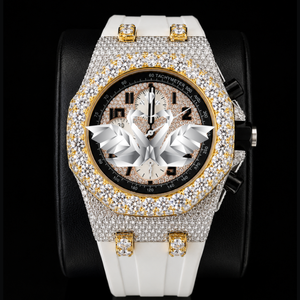 OEM ODM Custom Moissanite Diamond Watch Men Full Pave VVS Stone Wristwatch - Product Image 2