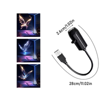 Projecteur de nuit USB noir pour chambre à coucher