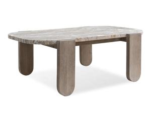 Mesa de centro de madera maciza B2B con superficie de mármol, fabricada en India, para sala de estar, hostelería, restaurantes, hoteles, bares y villas. - Product Image 3