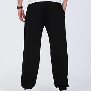 Pantalones Deportivos de Felpa Francesa 100% Algodón de Alta Calidad OEM para Hombre, Pantalones Deportivos Personalizados de Pierna Recta Extra Grandes de Lujo - Product Image 6