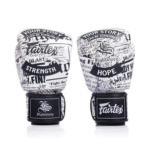 Gants d'entraînement Fairtex en cuir de vachette véritable, qualité originale, sur mesure, pour jeunes et adultes, à doigts entiers, légers - Product Image 1