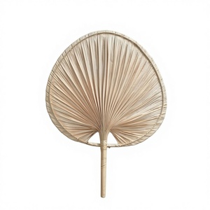 Wholesale Vietnam <b>Leaf</b> Shaped Bamboo Hand Fan <b>Wall</b> <b>Decor</b> Handwoven Wedding Gifts Fans Natural Palm <b>Leaf</b> Handfan good deals - Product Image 1