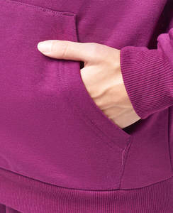 Vêtements personnalisés en vrac Streetwear pull à capuche sweat-shirt court à capuche ensembles décontracté solide sweats à capuche tricotés pour femme - Product Image 3