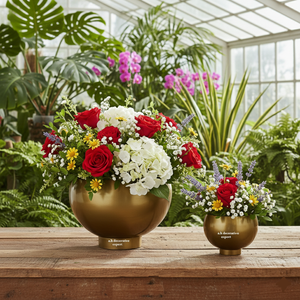 Moderno Florero de Acero Inoxidable Ecológico, Centro de Mesa Decorativo con Pedestal, Tazón para Centro de Mesa de Boda, Eventos y Fiestas - Product Image 2