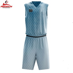 Uniforme de basketball de qualité supérieure, service OEM, anti-transpiration, antibactérien, protection UV, sans manches, imprimé, taille adulte - Product Image 1