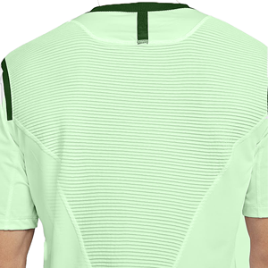 Maillot de football blanc à manches longues pour homme avec empiècements en mesh respirant, sans col, coupe classique, pour adultes, toutes saisons - Product Image 1