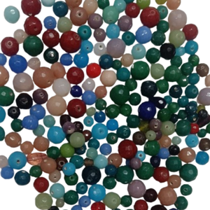 Nuevas Cuentas de Vidrio Redondas Mixtas de Alta Calidad, Bolas Facetadas Surtidas, Separadores Sueltos para Fabricación de Joyería y Pulseras DIY - Product Image 1