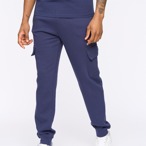 Pantalones Deportivos de Algodón Azul Marino para Hombre, con Bolsillos Laterales, Cintura Elástica, Corte Informal, para Otoño - Product Image 3