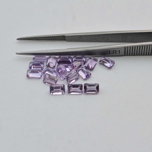 Pierre précieuse naturelle améthyste rose facettée octogonale 6x8mm de qualité AAA, utilisée pour la fabrication de bijoux, provenant d'un fournisseur régulier du fabricant. - Product Image 1