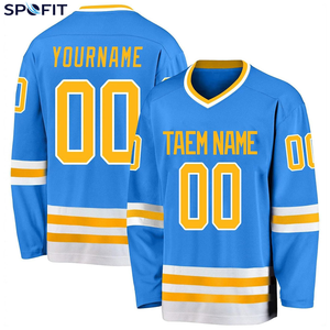 Camiseta de Hockey sobre Hielo para Equipos Profesionales, Personalizada con Sublimación a Todo Color, Nombre, Número y Logotipo, Tela de Alta Resistencia 100% Poliéster, Deportiva - Product Image 6