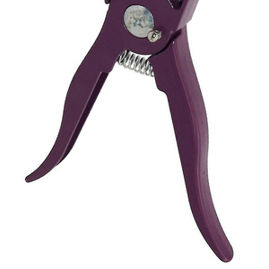 Pince à découper les oreilles pour bovins, instrument chirurgical manuel vétérinaire, couleur violette - Product Image 3