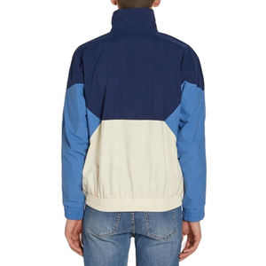 Chaqueta Cortavientos Personalizada para Hombre con Bloques de Color, Estilo Deportivo, Cuello Alto, Resistente al Viento, para Otoño, Material de Poliéster - Product Image 6