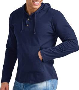 Sudadera con capucha de corte holgado con costuras en contraste, 100% algodón, lavado ácido, para hombre, con logotipo personalizado, estilo liso y sencillo. - Product Image 4