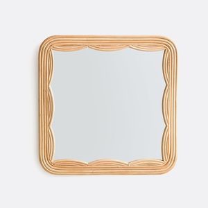 Miroirs au prix le plus bas avec cadre naturel, fournisseur ODM de décoration intérieure, miroir en rotin, accessoires de chambre à coucher - Product Image 2