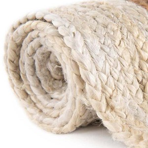 Handwoven Natural Jute Area Rug Modern Extra Thick PET Friendly Reversible Farmhouse Living Room Bedroom Floor Decor Mat Rug - Product Image 3