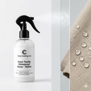 Easy Coating LLC Nano Textile Waterproof <b>Spray</b> 300ml <b>Fabric</b> Water Repellent for Curtains Carpets - Product Image 1