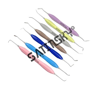 ชุดเครื่องมือผ่าตัดฝังรากฟันเทียมแบบแมนนวล 21 ชิ้น ยี่ห้อ Satinsky Enterprises สีเงิน ด้ามจับตามหลักสรีรศาสตร์ ได้รับการรับรองมาตรฐาน CE ผลิตจากวัสดุคอมโพสิต - Product Image 4