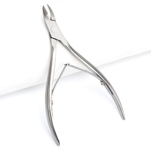 Coupe-cuticules en acier inoxydable de haute qualité, à mâchoires complètes, lame tranchante, double ressort, joint de raccordement, pour ongles épais jusqu'à 12 mm de large - Product Image 2